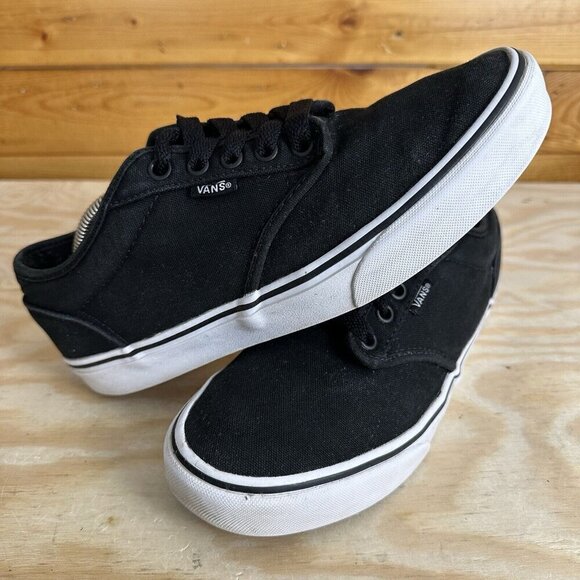 Vans Off The Wall TB4R Sneaker Mens 8 Skate Shoes Lace Up Low Top Comfort Black - Picture 2 of 6